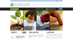 Desktop Screenshot of adlercentre.ca