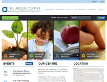 Tablet Screenshot of adlercentre.ca